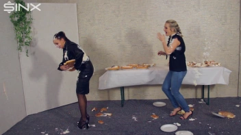 Wet And Messy Food Fighting Babes Screencap 15 on sinx.preview.netperv.com