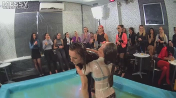 Messy Wrestling: Shiny, Slimy, And Ready To Rumble In Oil! Dunk This Bitch & Tear Her Clothes!!! Screencap 77 on sinx.preview.netperv.com