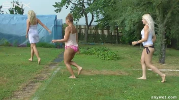 Outdoor Water Fight and Frolicks For Gorgeous Girls Screencap 9 on sinx.preview.netperv.com