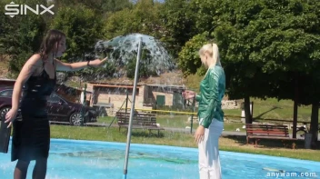 Gorgeous Girls Get Wet And Messy In The Park Screencap 13 on sinx.preview.netperv.com