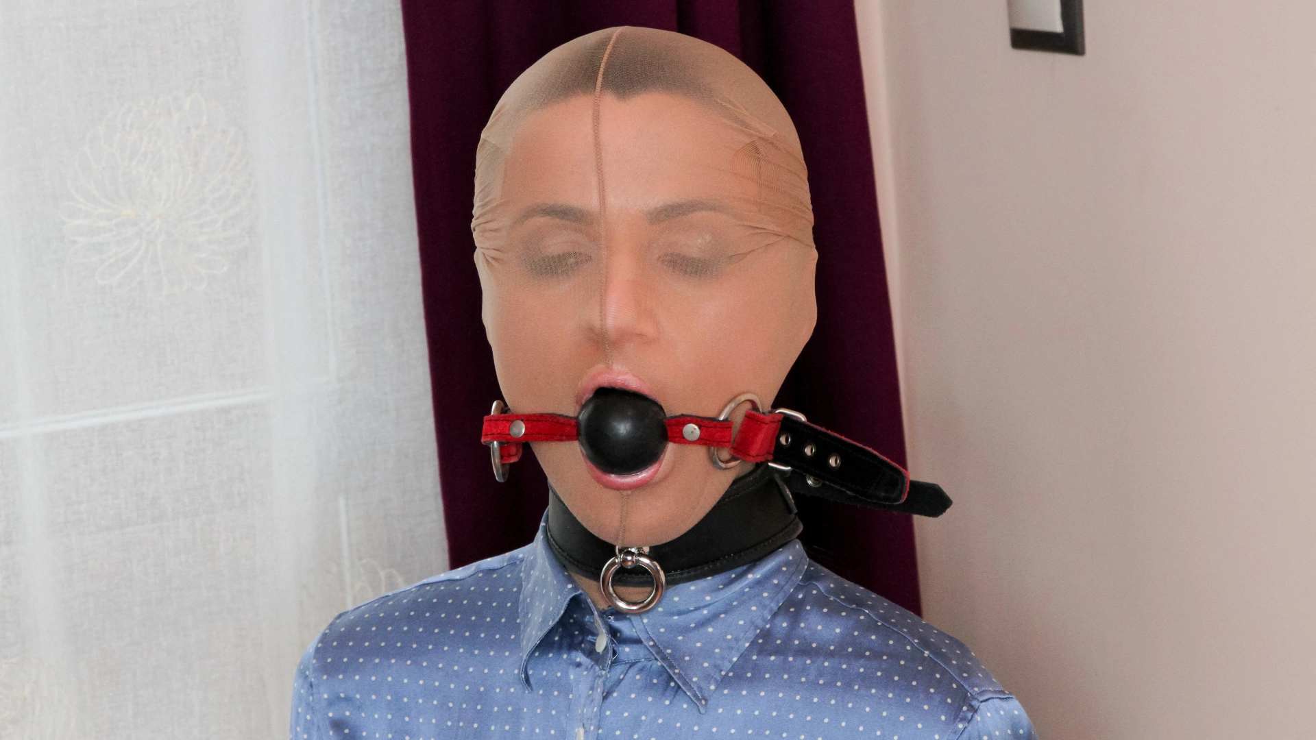 Stocking Mask And Ball Gag For Blowjob Slut on sinx.preview.netperv.com