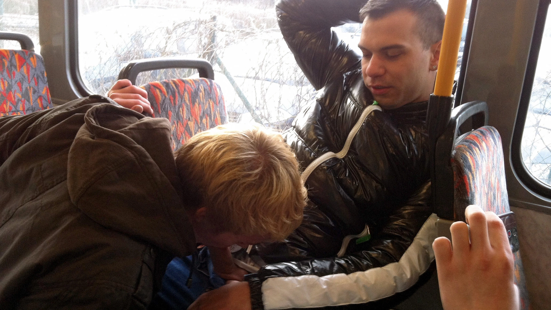 Cock Love On The Tram.  Public BJ! on sinx.preview.netperv.com